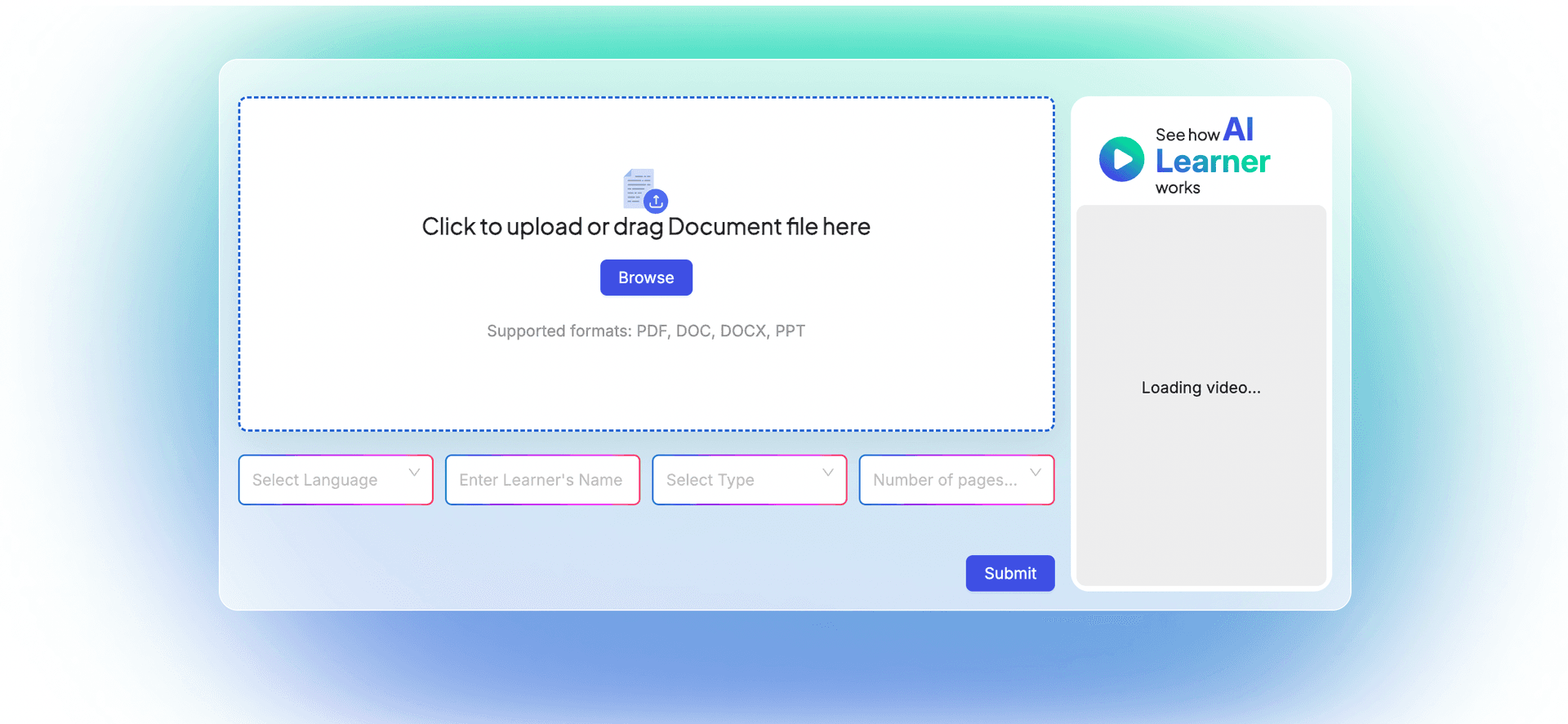Conversational AI Voice Agent Dashboard